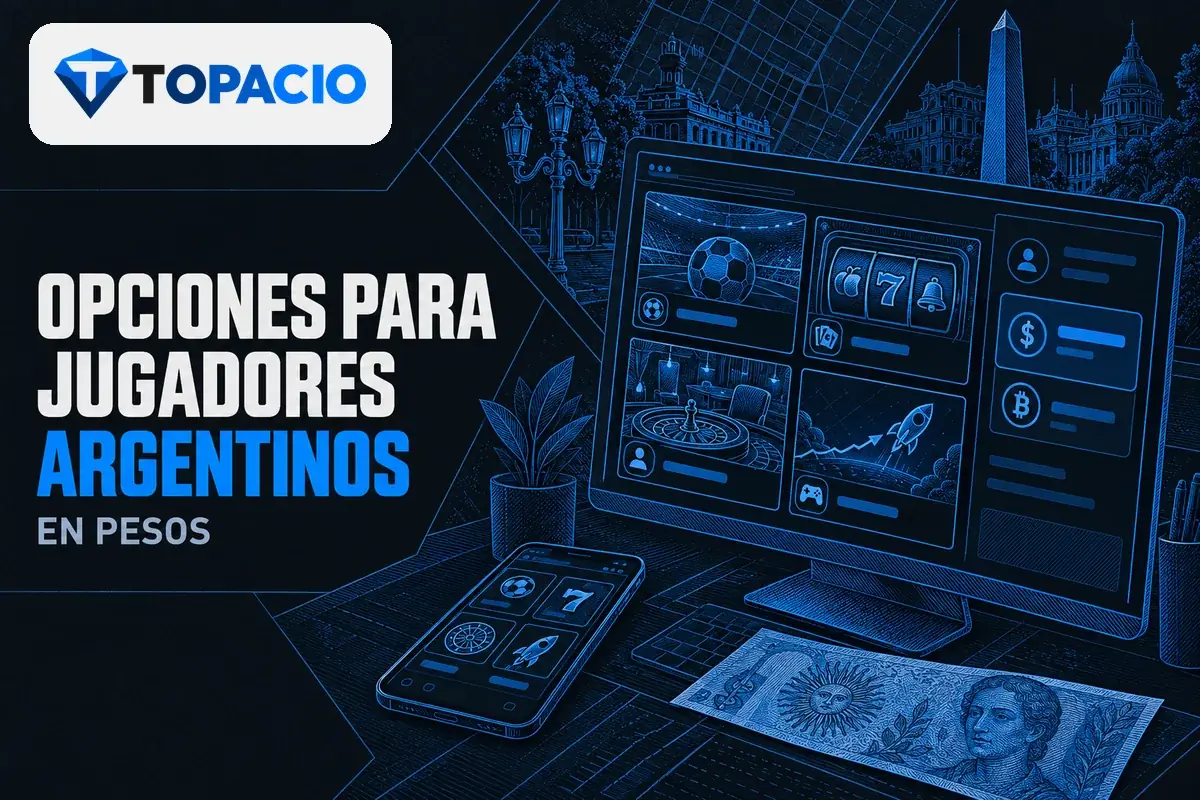 Monitor con apuestas, casino y opciones de saldo en pesos.