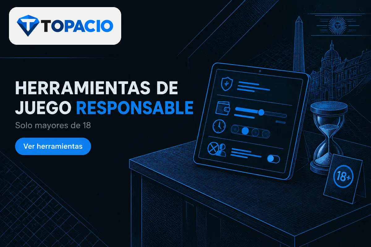 Tableta con límites de depósitos, tiempo de juego y autoexclusión.
