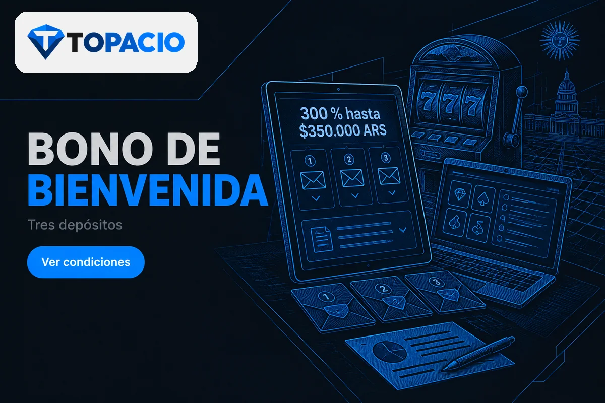 Tableta con bono de bienvenida, tres depósitos y condiciones.