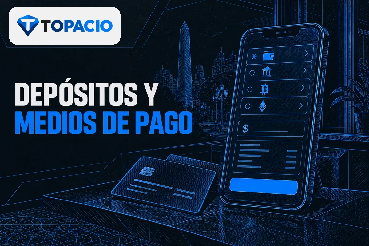 Celular con opciones de depósito y revisión de datos.