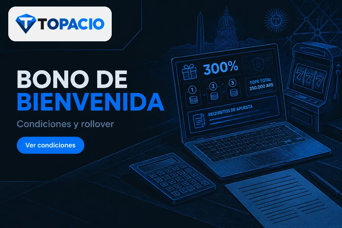 Portátil con tres etapas del bono y condiciones de rollover.