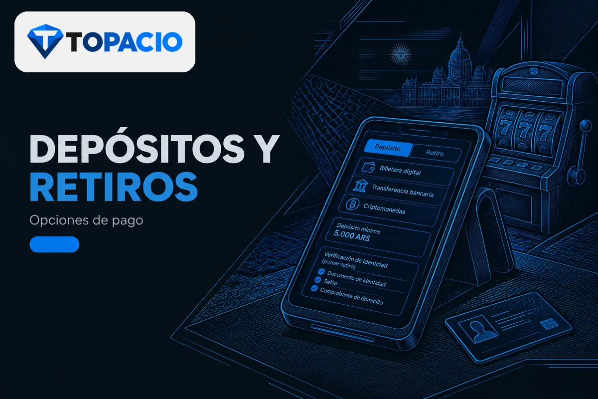 Terminal con métodos de pago y verificación para retirar.