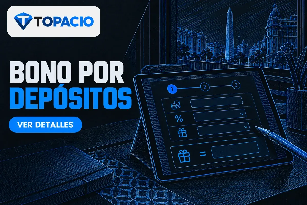 Tablet con calculadora de bonos para tres depósitos consecutivos.