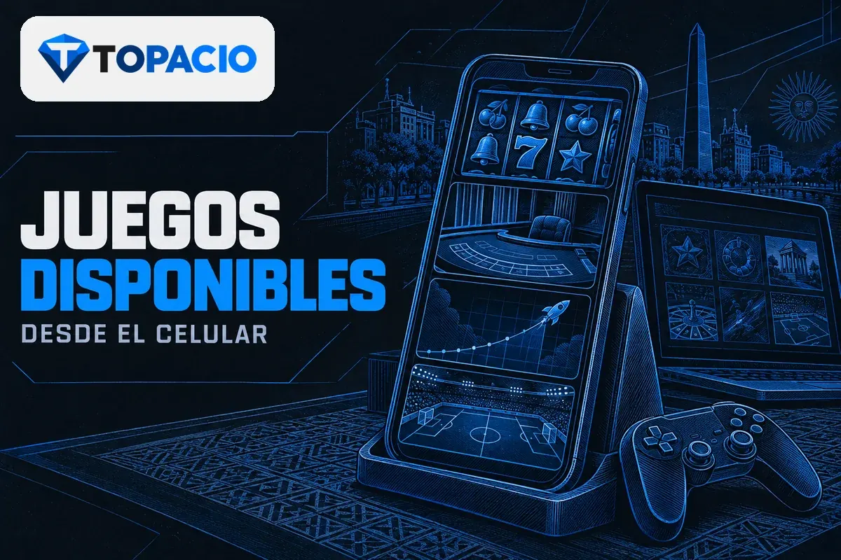 Celular con catálogo de casino, juegos crash y apuestas deportivas.