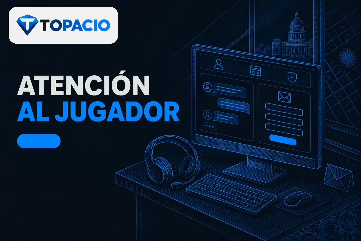 Computadora con chat de ayuda, correo y auriculares de atención.