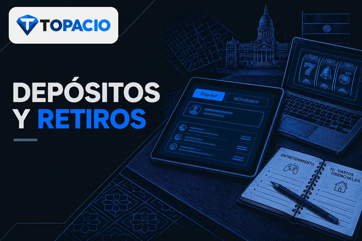 Tablet con depósitos y retiros junto a un presupuesto.