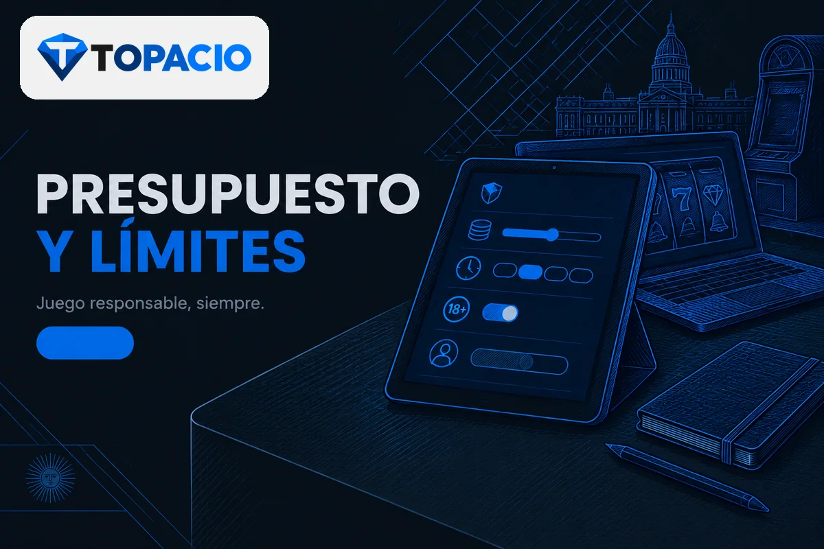 Tablet con límites de depósito, tiempo y autoexclusión.