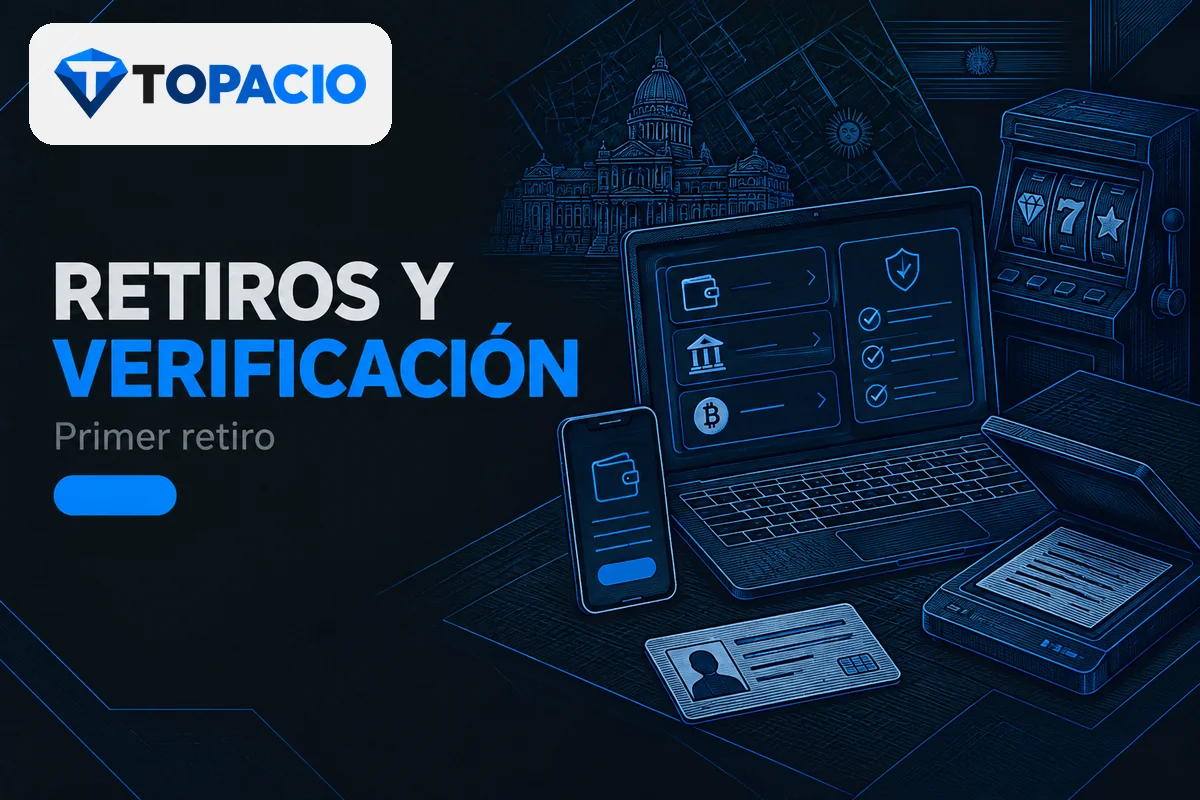 Computadora con opciones de retiro y verificación de identidad.