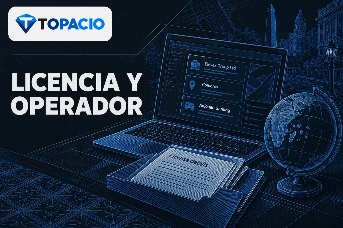 Notebook con datos del operador, licencia y carpeta de documentación.