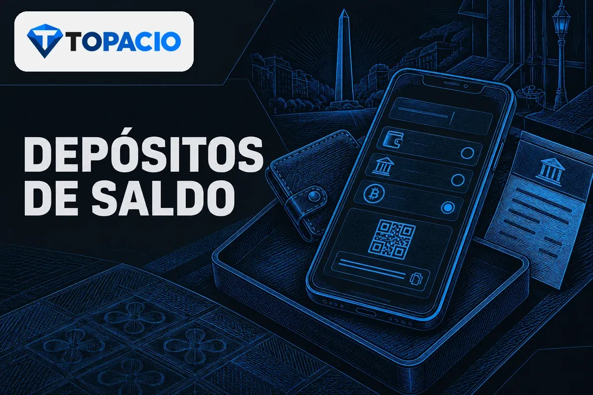 Celular con formulario de depósito y opciones de pago