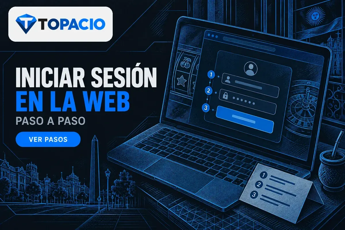 Notebook con campos de acceso señalados y tarjeta de instrucciones.