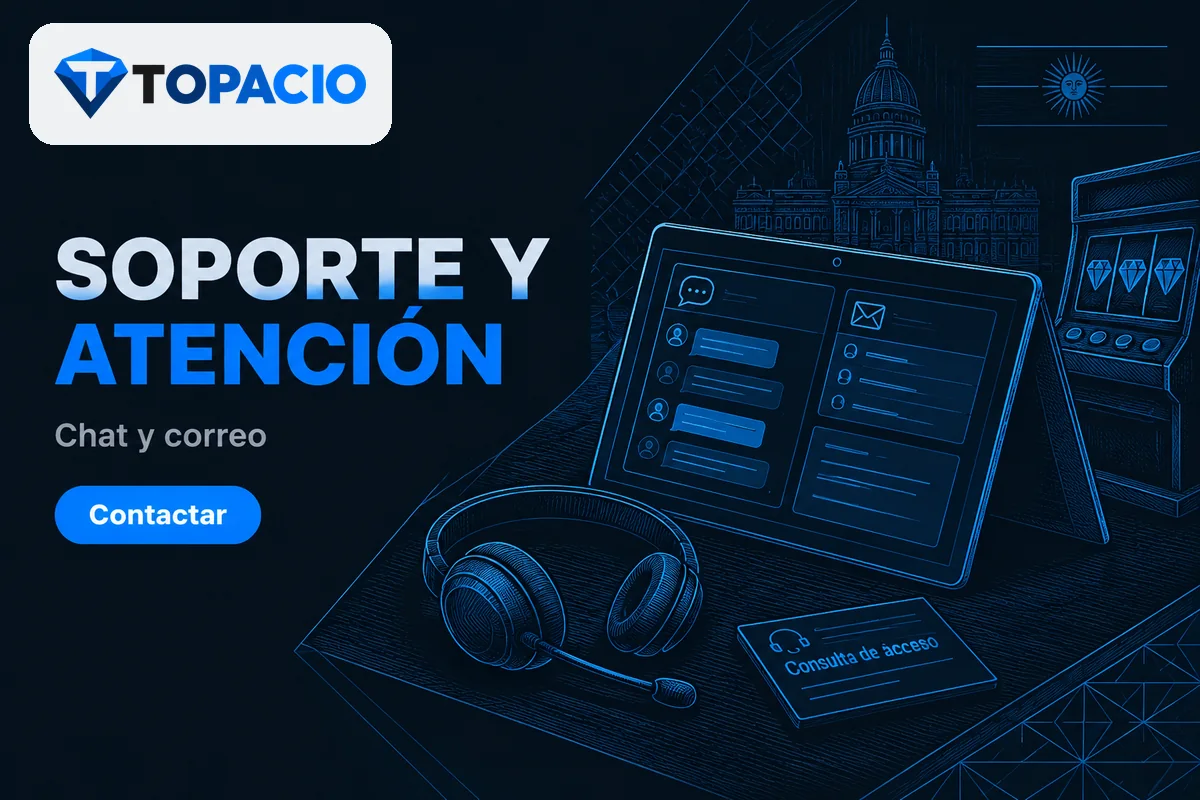 Pantalla de soporte con chat, correo y seguimiento de consulta.