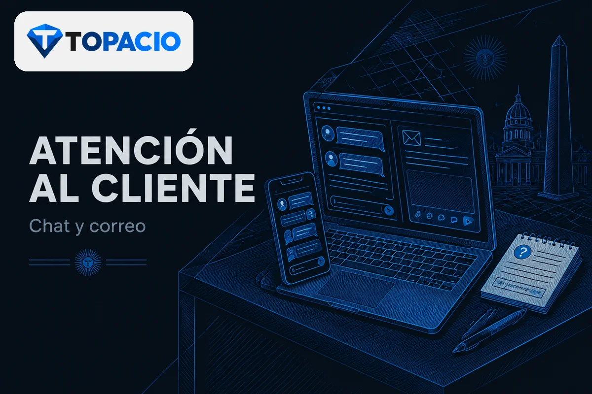 Notebook con chat y correo para consultas de soporte.