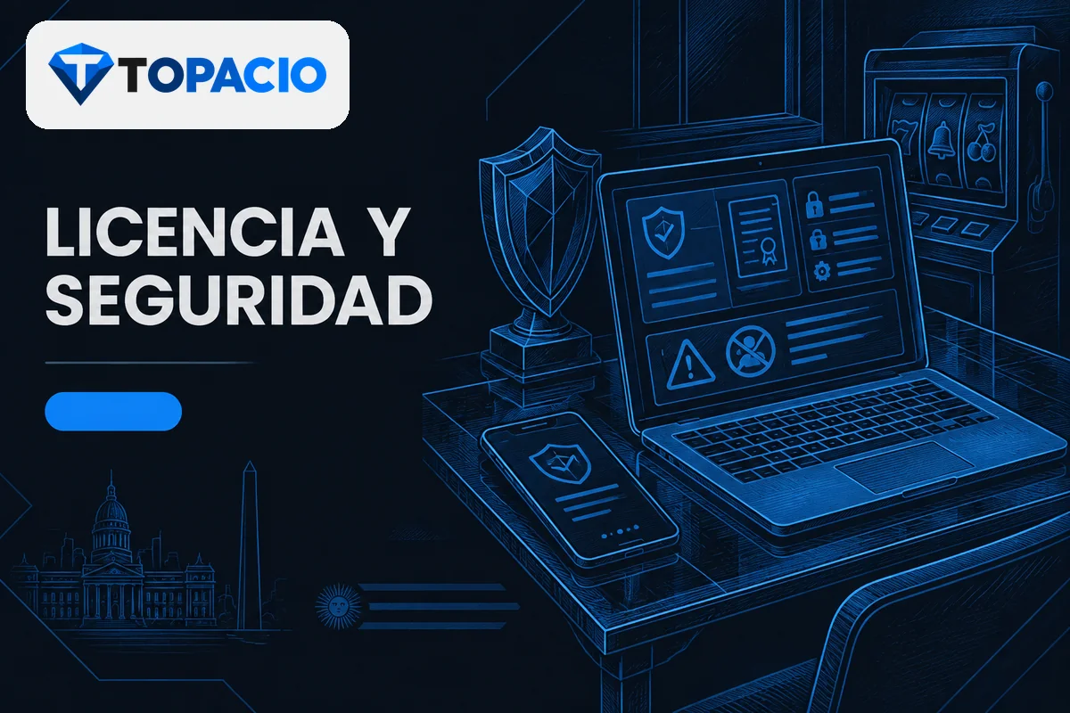 Notebook con información de licencia y protección de credenciales.