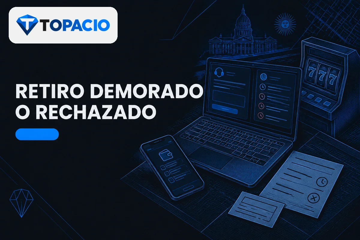 Notebook con retiro demorado, formulario de consulta y comprobantes.