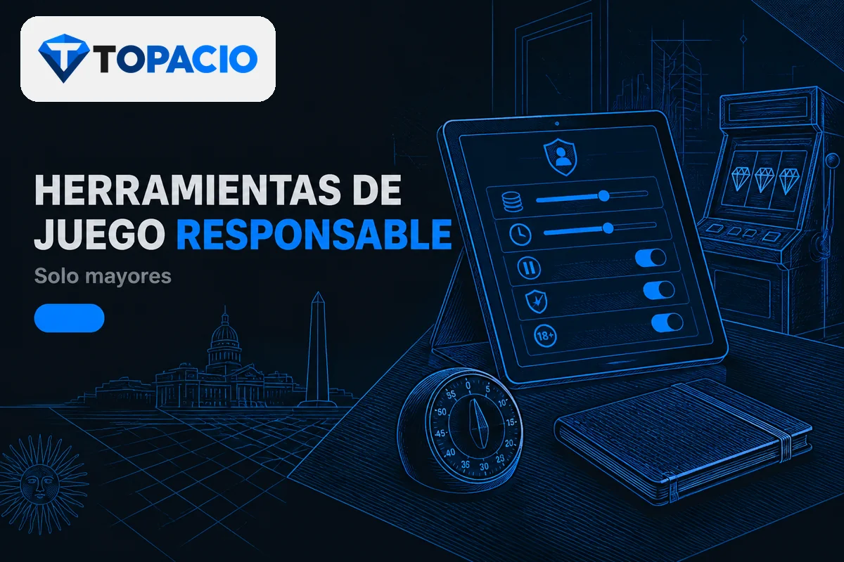 Tablet con límites, pausas y autoexclusión junto a temporizador